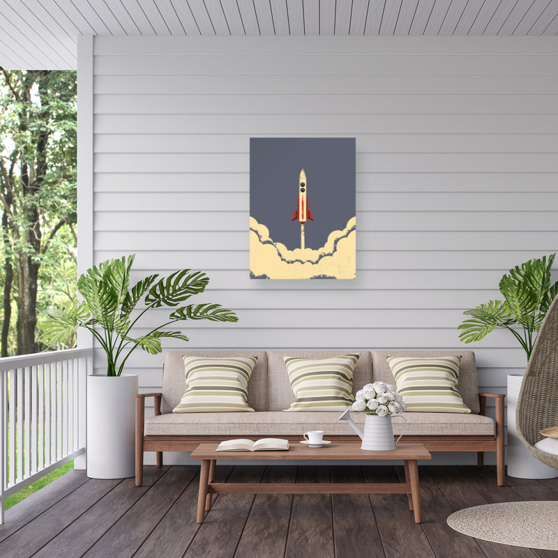 Vision Grasp Art Rocket Outdoor  Canvas, H 14 po x l 19 po