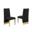 Chaises d'appoint en tissu Boucle avec garniture cloutée et chrome-1163225422-1185805201