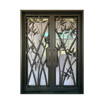 Bamboo Grove Iron Door
