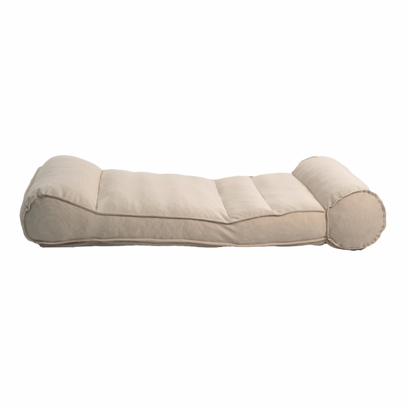 Chaise longue d'extérieur en oléfine, Beige