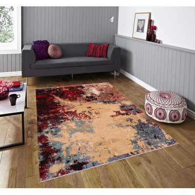 Kellyanna One-of-a-Kind Rectangle: 7'10'' X 9'10'' 1990s Wool Area Rug in