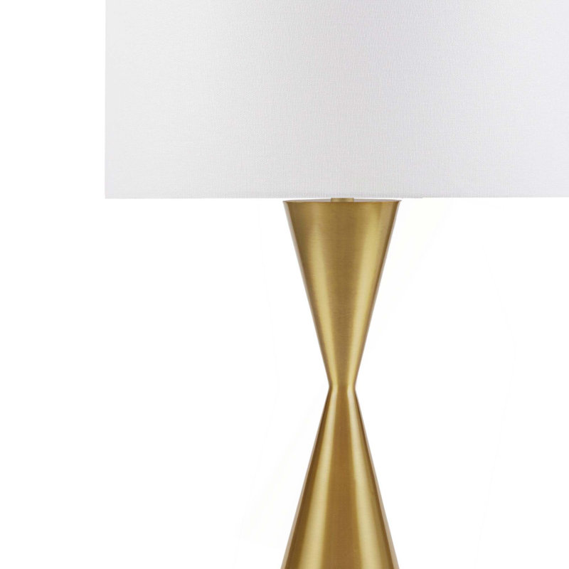 Lampe de table en métal doré
