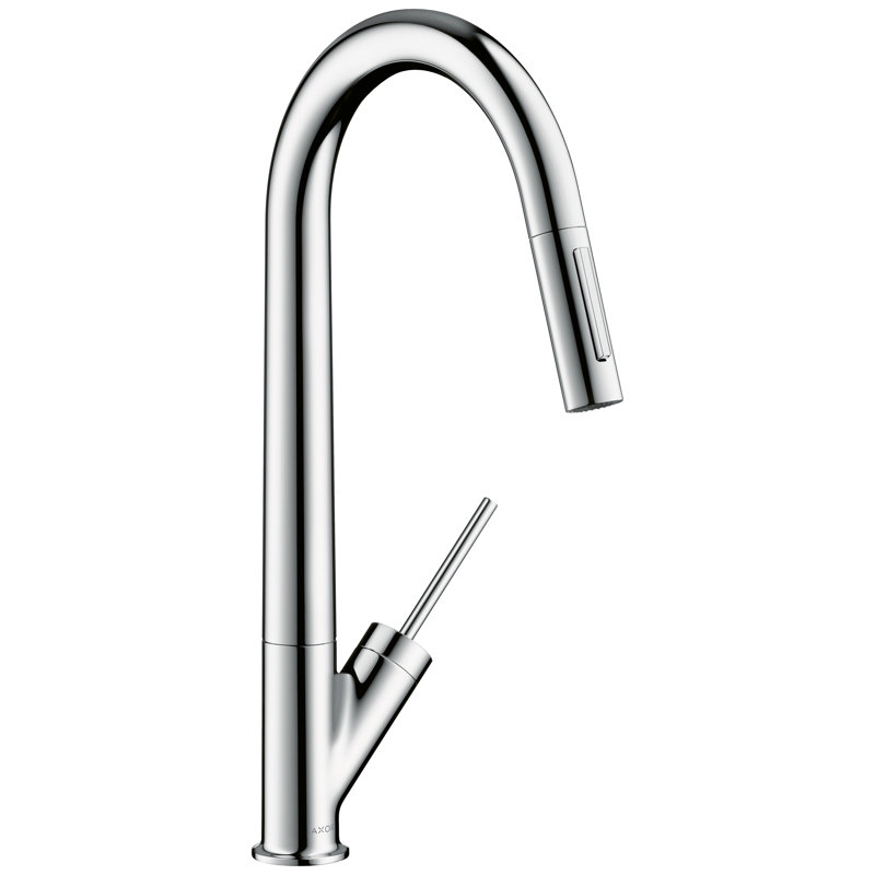 AXOR Starck Pull Down Single Handle Kitchen Faucet, Chrome