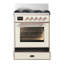 Majestic III Series 30 Inch Dual Fuel Range with 5 Sealed Burners in Emerald Green (Natural Gas, Burnished Trim)-1045611441-1045611448-1045611450