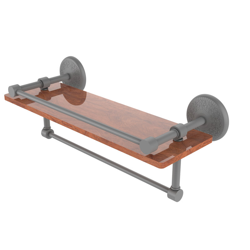 Étagère murale Tilney, Gris mat, H 5 po x l 16 po x P 5 po