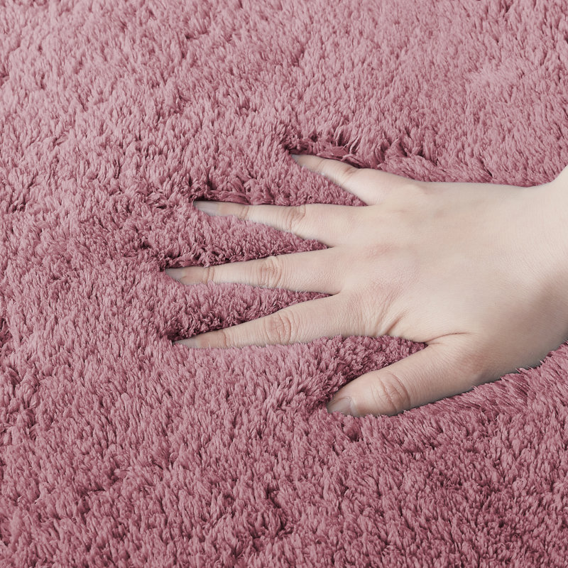 Tapis pour salle de bain Dailen, Rose