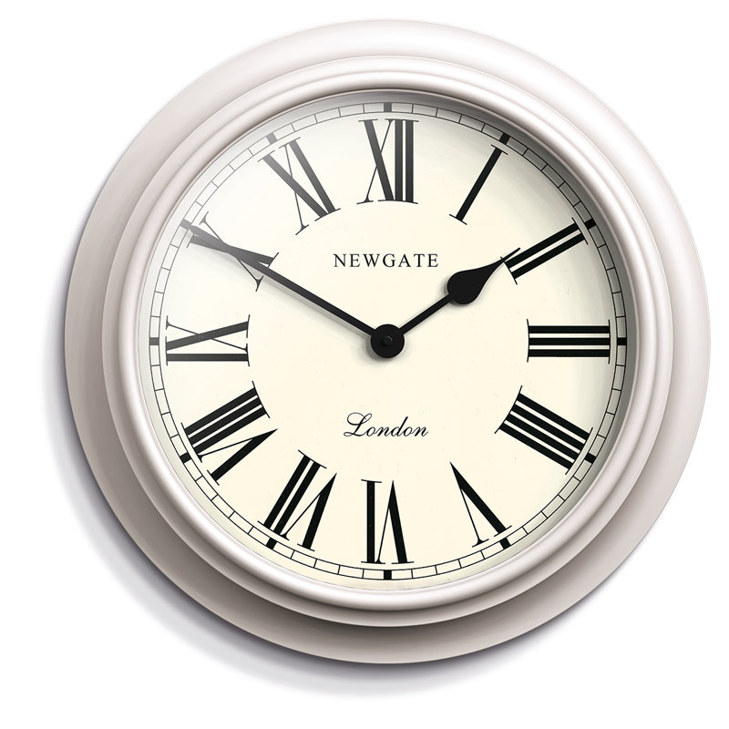 Wall Clock, Pale Grey