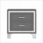 Ensemble de chambre à coucher 3 pièces, grand lit plateforme tapissier avec lumières DEL et 2 tables de chevet - Gris anthracite | Velours | Lits standard-1024790201