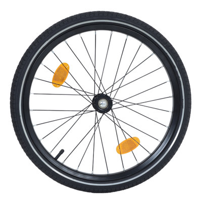 Remorque porte-vélo pliable robuste avec housse imperméable amovible - capacité de 88 lb, roues tout-terrain de 16 po pour le camping, l'épicerie et l'extérieur