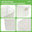 Paquet de 6 paniers de rangement en plastique avec couvercles, bacs de rangement blancs empilables et respirants, petits contenants de rangement