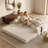 78.7 inch Foldable Three Person Fabric Sofa Bed, High Rebound Density Sponge Sofa-127652785