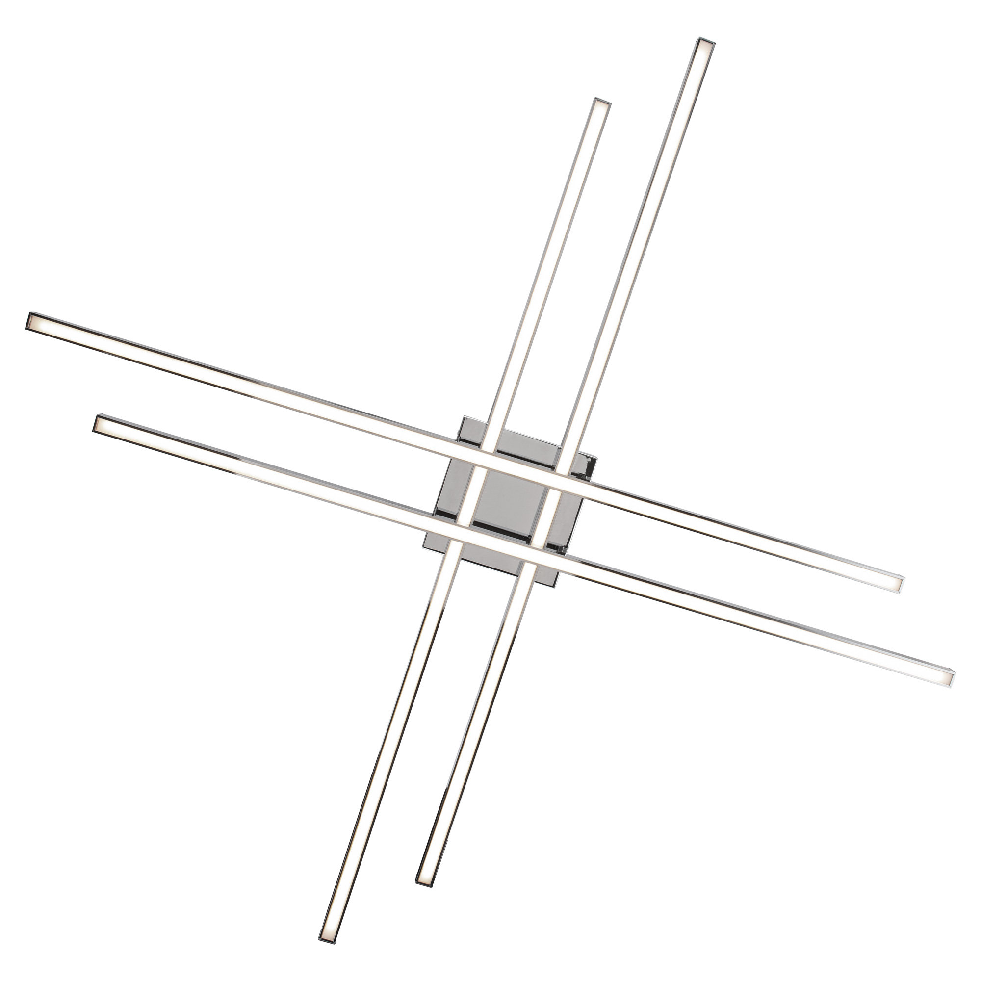 Rendon Single Light LED Flush Mount, 42", Chrome