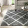 Tapis gris à poils longs Aviel
