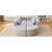 114.9" Boneless Modular With Unique Curved - End Design, Comfortable Seating, And Foam Core In Grey Sectional Construction