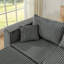 Canapé modulaire compact en velours côtelé modulaire compact avec un style minimaliste moderne-129584804