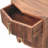 Solid Wood Harper Nightstand,Brown,2-Drawer