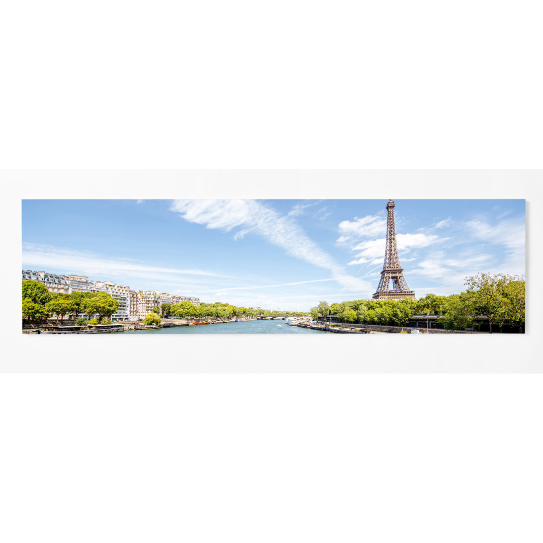 Sommerallee Metallbild Grafische Kunst