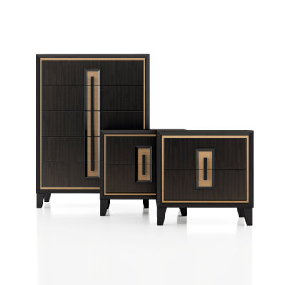 Diane 3-Piece Nightstands And Chest Set