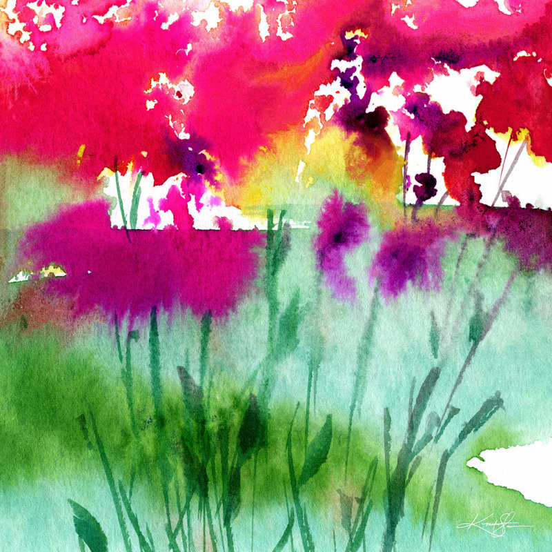 Ensembles de housse de couette DiaNoche en microfibre par Kathy Stanion - Walk parmi les fleurs 06