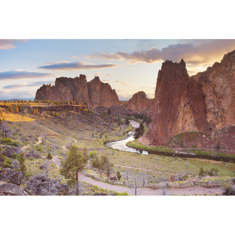 Rock Formations At Smith Rock by Sara_Winter - Wrapped Canvas Print, 20cm H x 30cm W x 3.8cm D