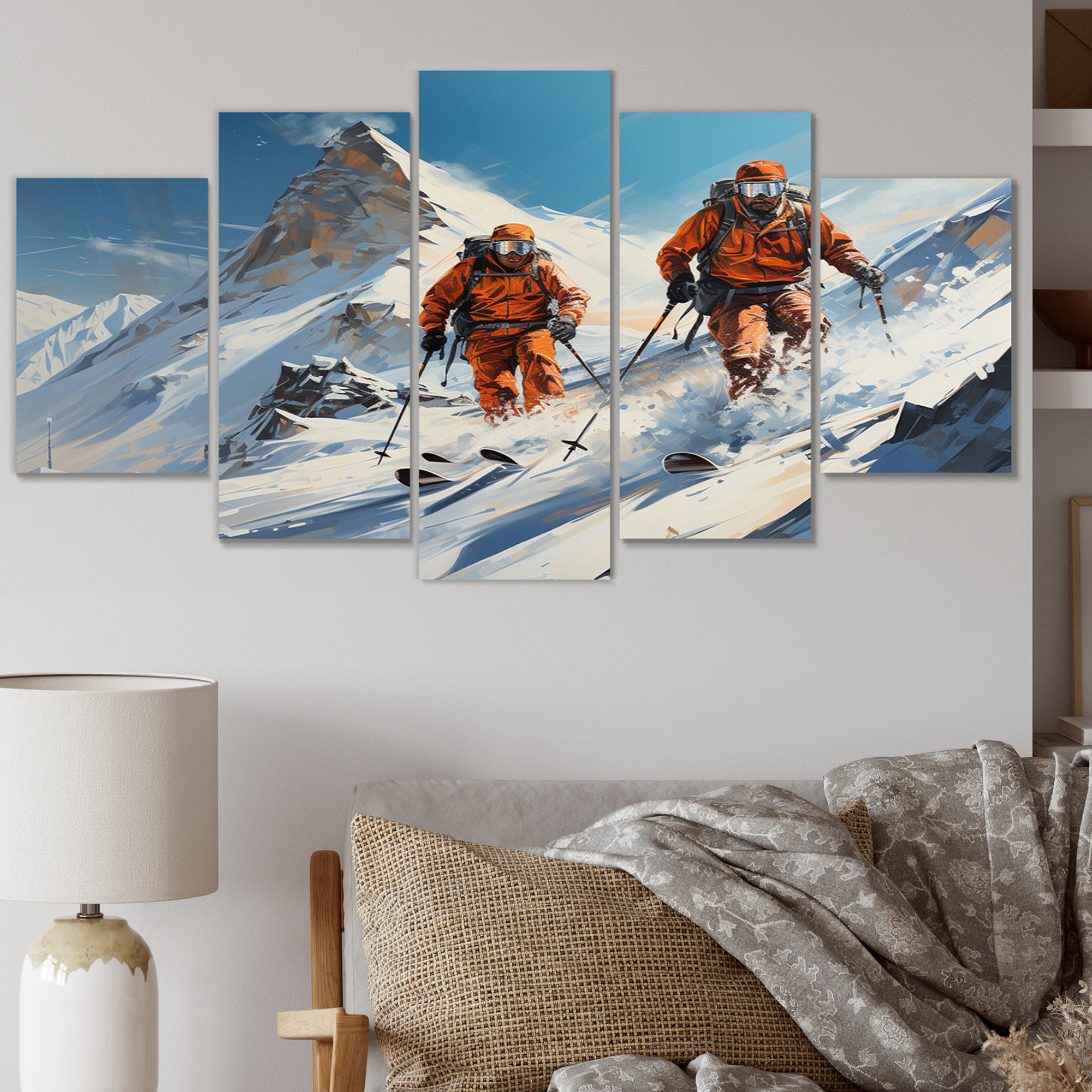 DesignArt Canada Whistler Adventure I Sports Metal Wall Art Prints