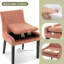 Chaise d'appoint rembourrée en velours côtelé Demarrion-1053680422