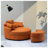 Keali Upholstered Armchair with Ottoman,soft and comfortable cushions, together create a warm atmosphere Elegant rest picture-667359361