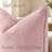 Chenille Velvet Euro Sham Pillow Covers 24x24 2pk Pink-134069585-134069589