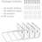 4 Piece Square Glass Floating Shelf