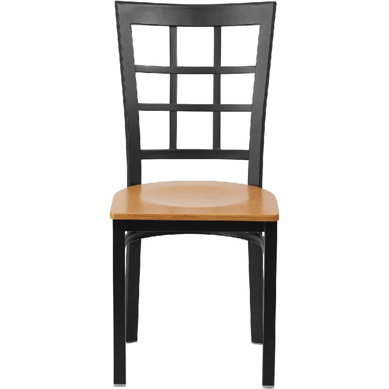 Chaise de restaurant en métal Prompton, Naturel