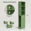3-Shelf Tall Thin Bathroom Storage Cabinet