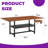 Modern Dining Table 71" w/Shelf & Legs-1076949953
