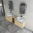 Wall-Mounted Bathroom Vanity With Ceramic Art Sink