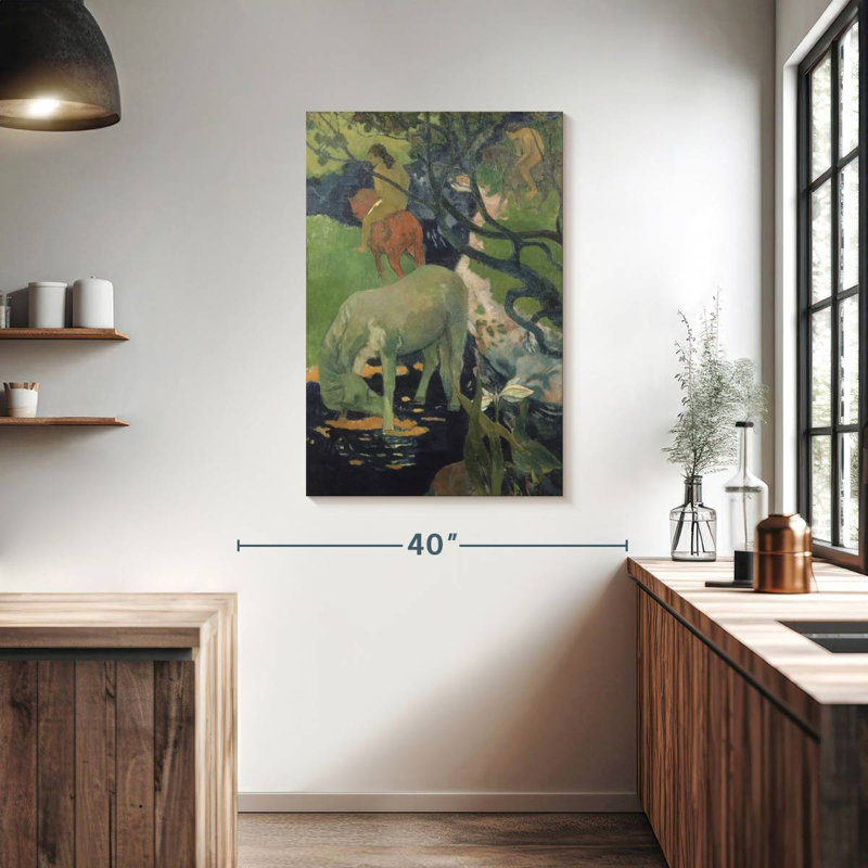 Brampt The White Horse, 39" H x 26" W