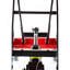 Chariot de table à levage hydraulique, capacité de charge de 500 lb, hauteur de levage de 28,5 pouces, table de levage à ciseaux simple avec patins antidérapants et 4 roues, pour la manutention et le transport, rouge