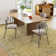 700G Woven - Like Warm Brown Grid American Style Carpet