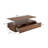 Modern Walnut Rectangular LED Lights Coffee Table With 2 Drawers In 47.2"-1286028128