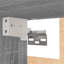 Black Hanging Glass Cabinet 60X31x60 Cm-584496447
