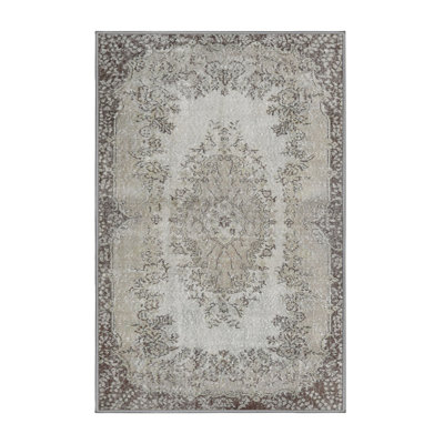 Tapis bleu/noir traditionnel Pembina