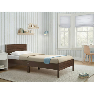 Cora Wood Twin Bed with Removable Guardrails