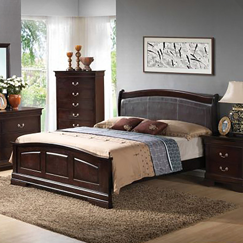 Lit double élégant et confortable pour les chambres à coucher modernes, offrant style, durabilité et configuration personnalisée