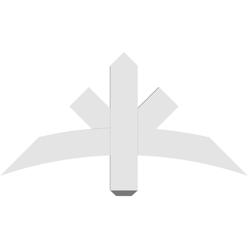 Support de pignon Alberta Alberta, H 18 po x l 36 po (pas: 12/12), P 2 po x F 4 po, PVC