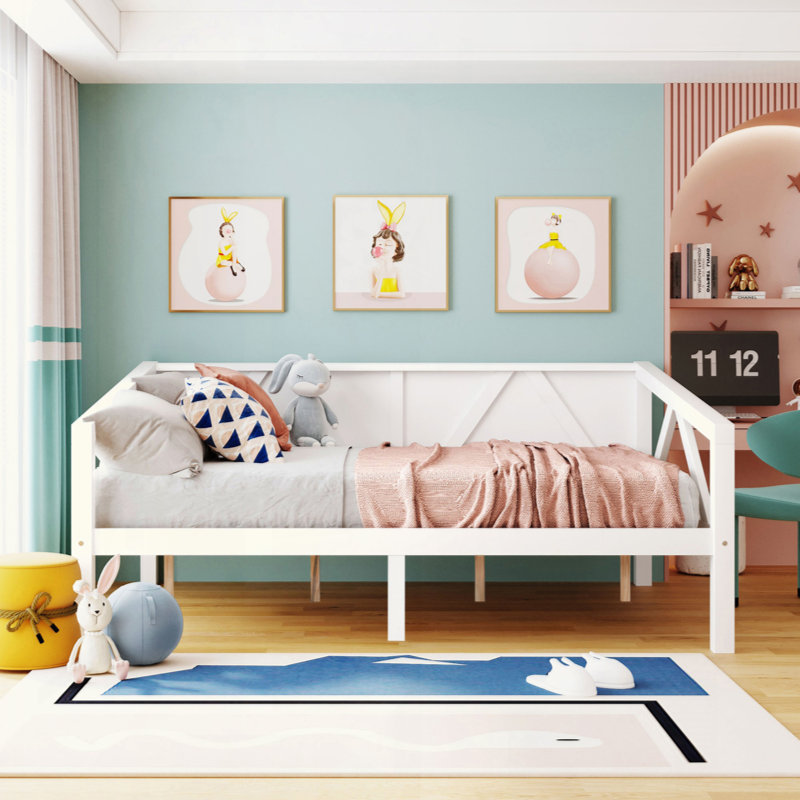 Lit de jour multifonctionnel élégant | Structure solide | Rangement sous le lit | Pour la chambre à coucher et le salon