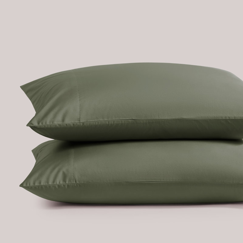 Hotel Percale Pillow Case, King, Slate