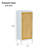 Living Room Sideboard With Bamboo-Paneled Doors, Suitable For Bathroom/Beauty Accessories And Small Decorative Items.