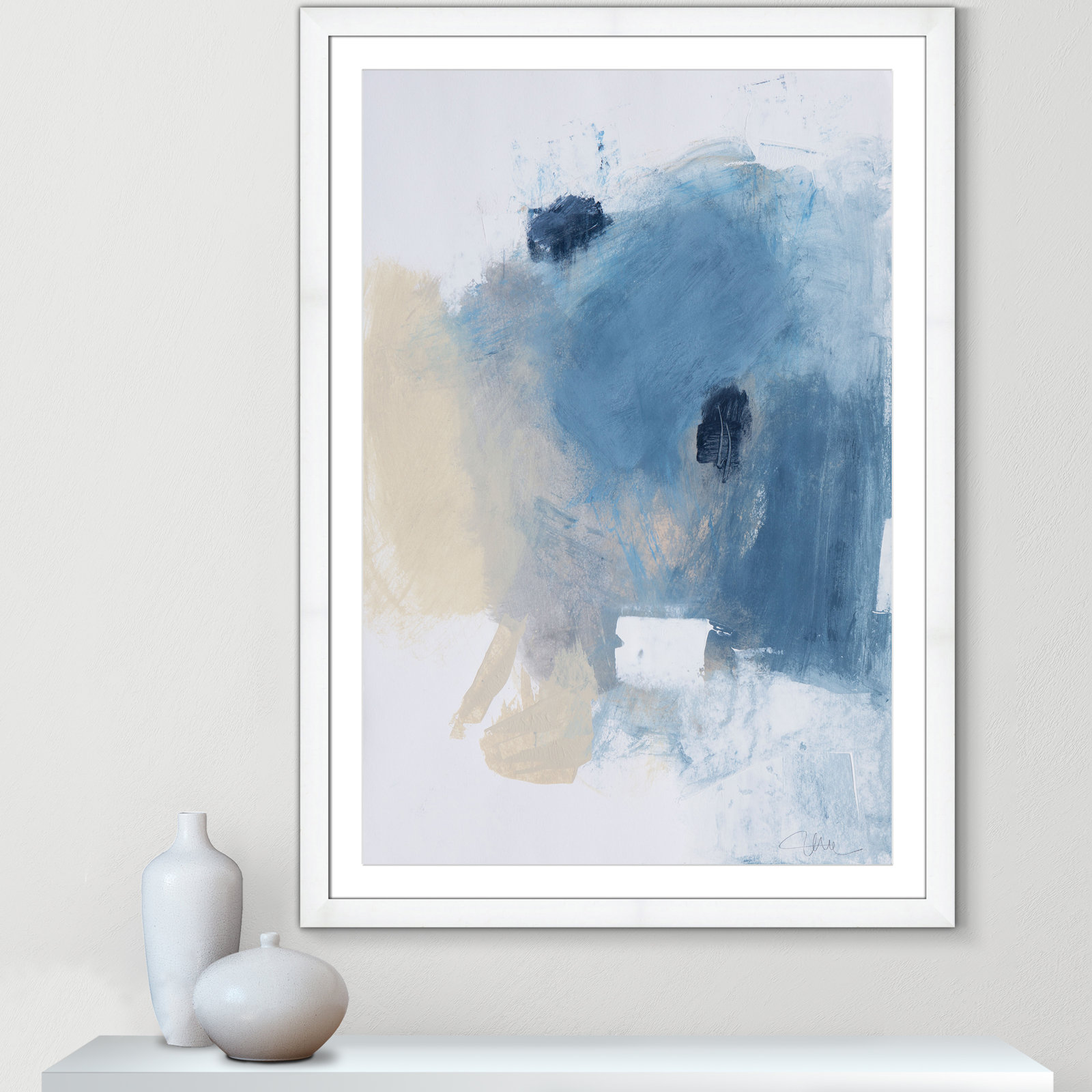 Coastal Carnival I Print by Casa Fine Arts, White, White Single Picture Framed Paper, 49" H x 35" W x 1.25" D