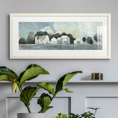 Peinture sur papier encadrée