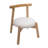 Kids' Sherpa Reading & Desk Chair - Solid Wood Toddler Chair With Plush Seat - 19" Study Table Chair In White & Brown-1808877865-1808877866