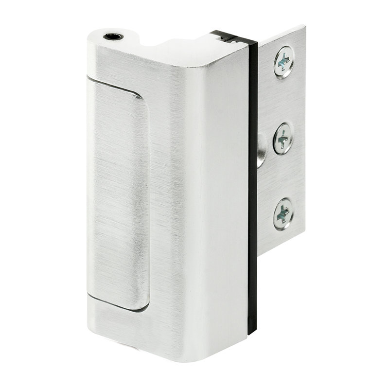 Brushed Chrome Silver Aluminum Entry Door Blocker