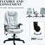 Fauteuil de bureau vibrant avec vibration à six points, chauffage lombaire, 3 modes, minuterie 15 60 min, inclinaison 125, vibration et intensité du bureau de massage en microfibre,